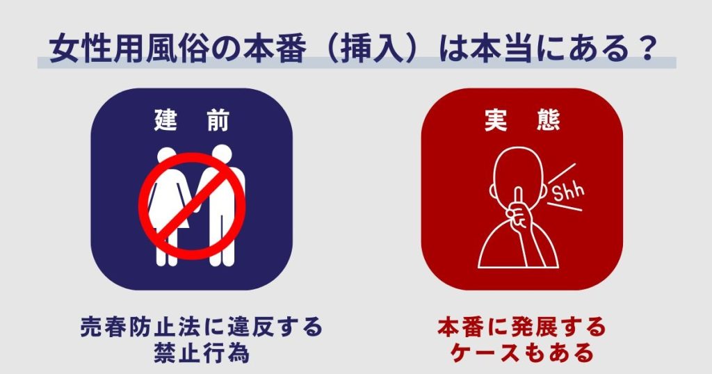 女性用風俗の本番(挿入)は本当にある?