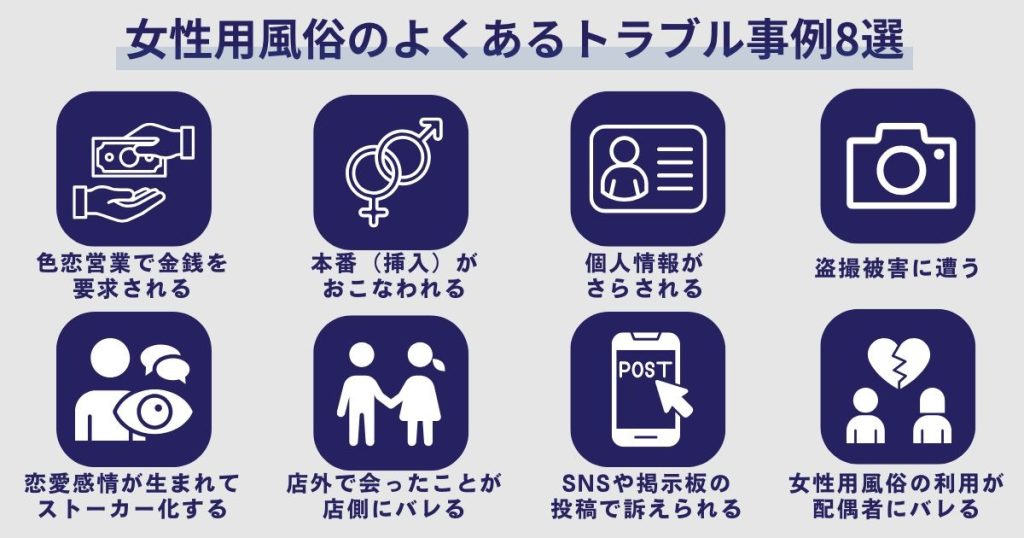 女性用風俗のよくあるトラブル事例8選