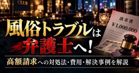 風俗トラブルは弁護士へ！高額請求への対処法・費用・解決事例を解説