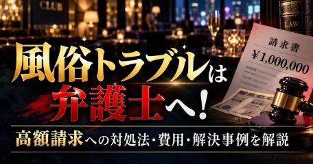 風俗トラブルは弁護士へ！高額請求への対処法・費用・解決事例を解説