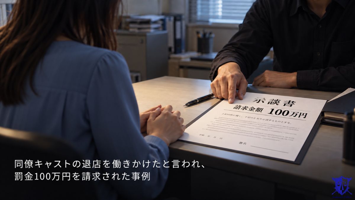 キャストへの罰金請求ブロックと退職代行をあわせて弁護士が解決!