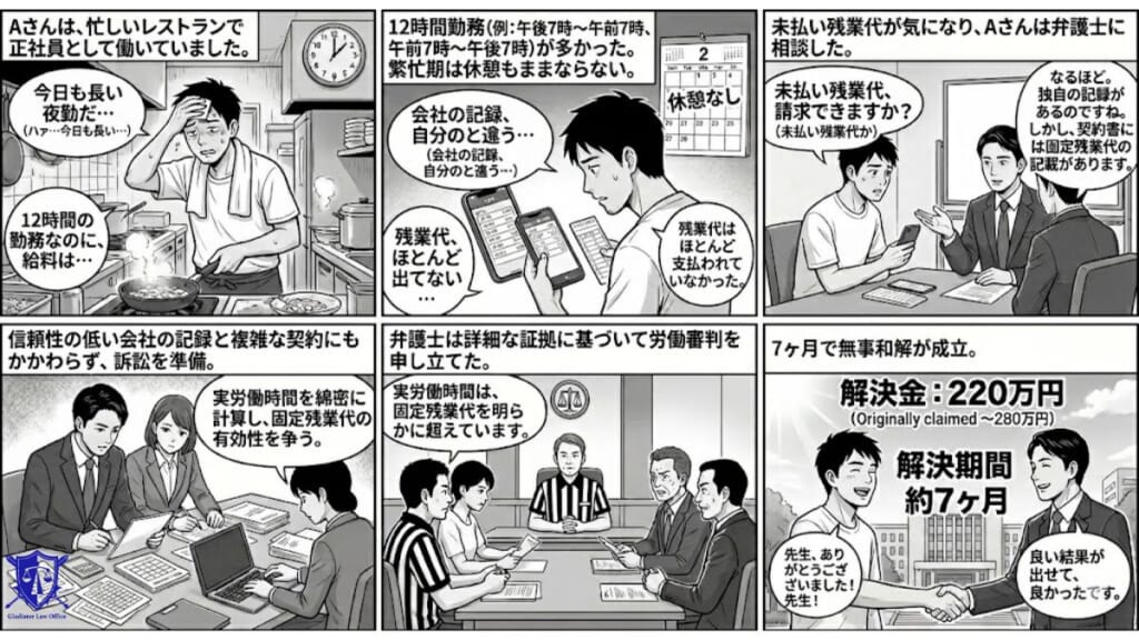 労働審判で解決したケース|相談から解決まで約7か月