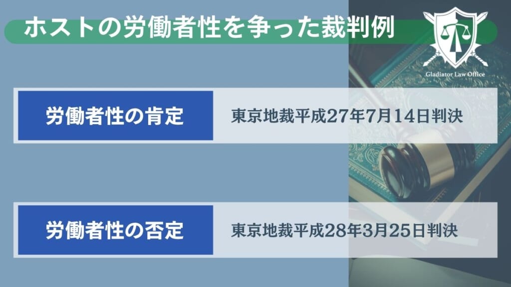 ホストの労働者性を争った裁判