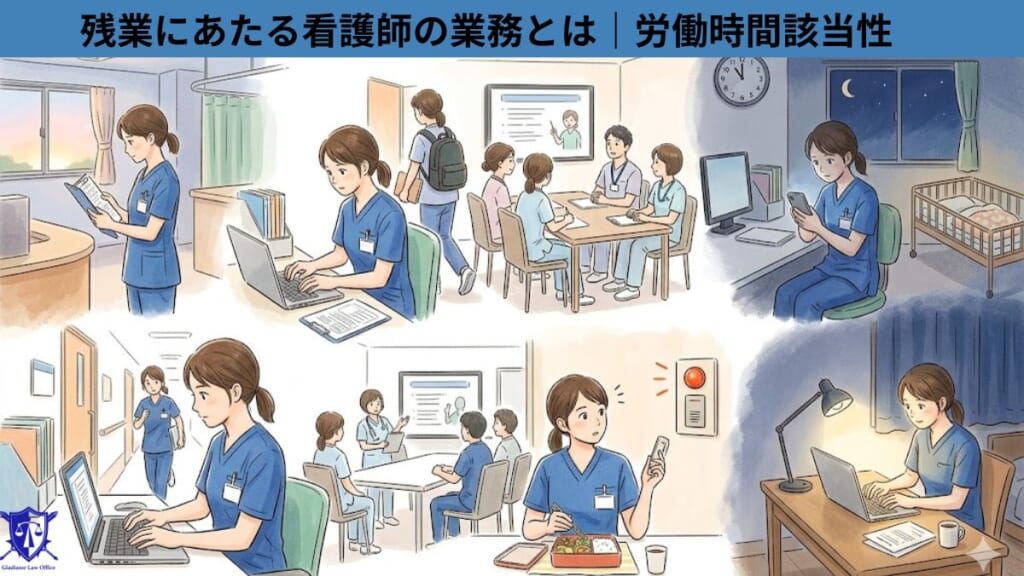 残業にあたる看護師の業務とは|労働時間該当性