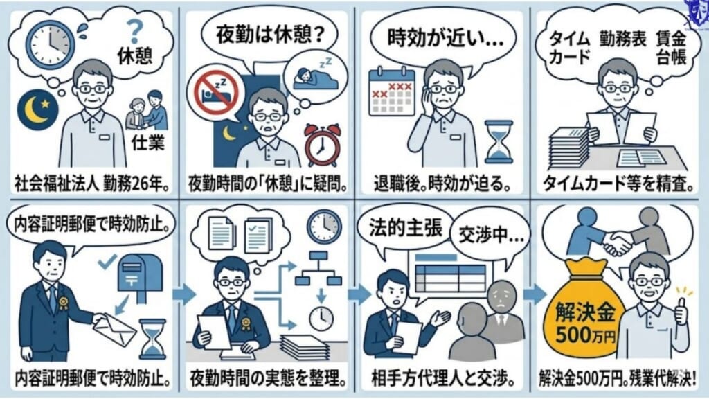 時効が迫る退職後の案件で500万円を回収した事例
