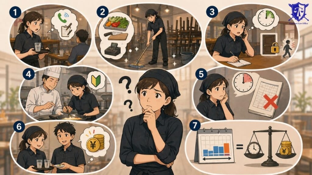残業代が支払われない飲食店でのよくある8つの誤解