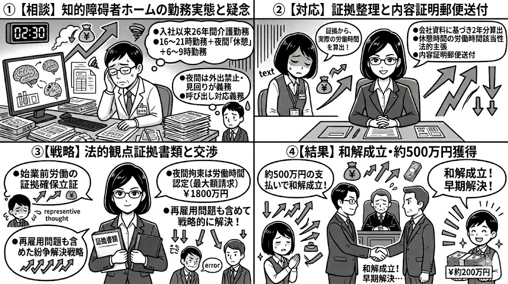 【解決事例】宿直の残業代請求が認められたケース