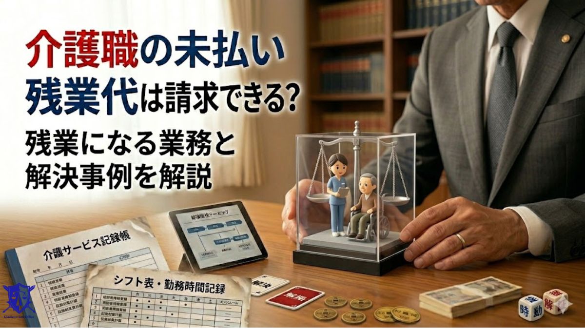 介護職の未払い残業代は請求できる？残業になる業務と解決事例を解説