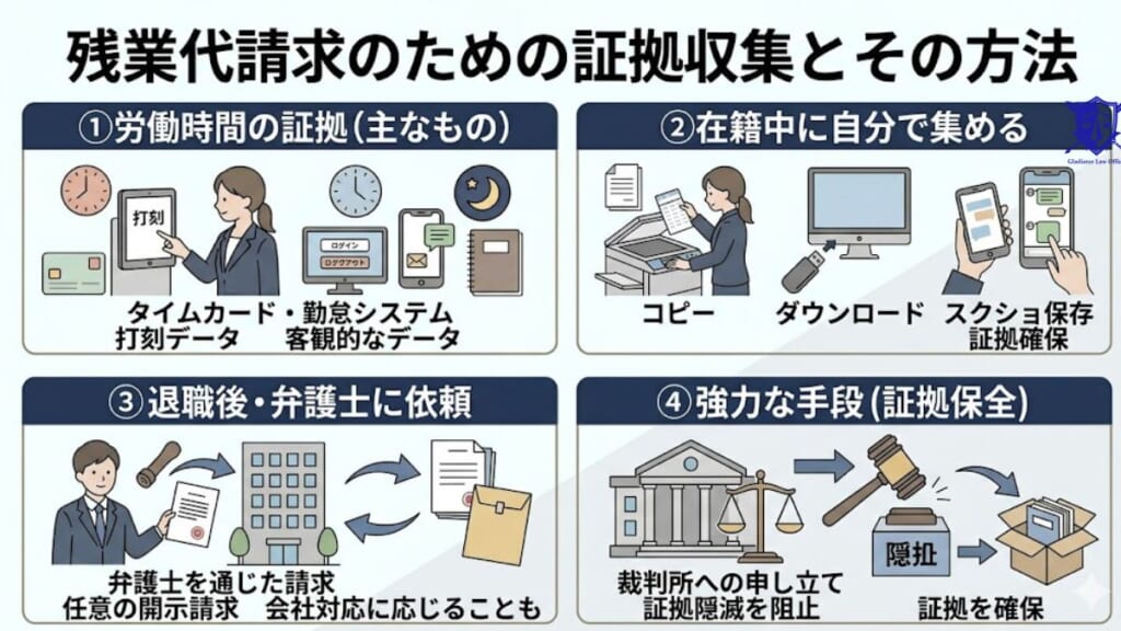 残業代請求をするための事前準備|証拠収集とその方法